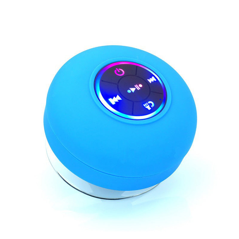 Big Suction Cup Waterproof Bluetooth Speaker LED Light Emitting