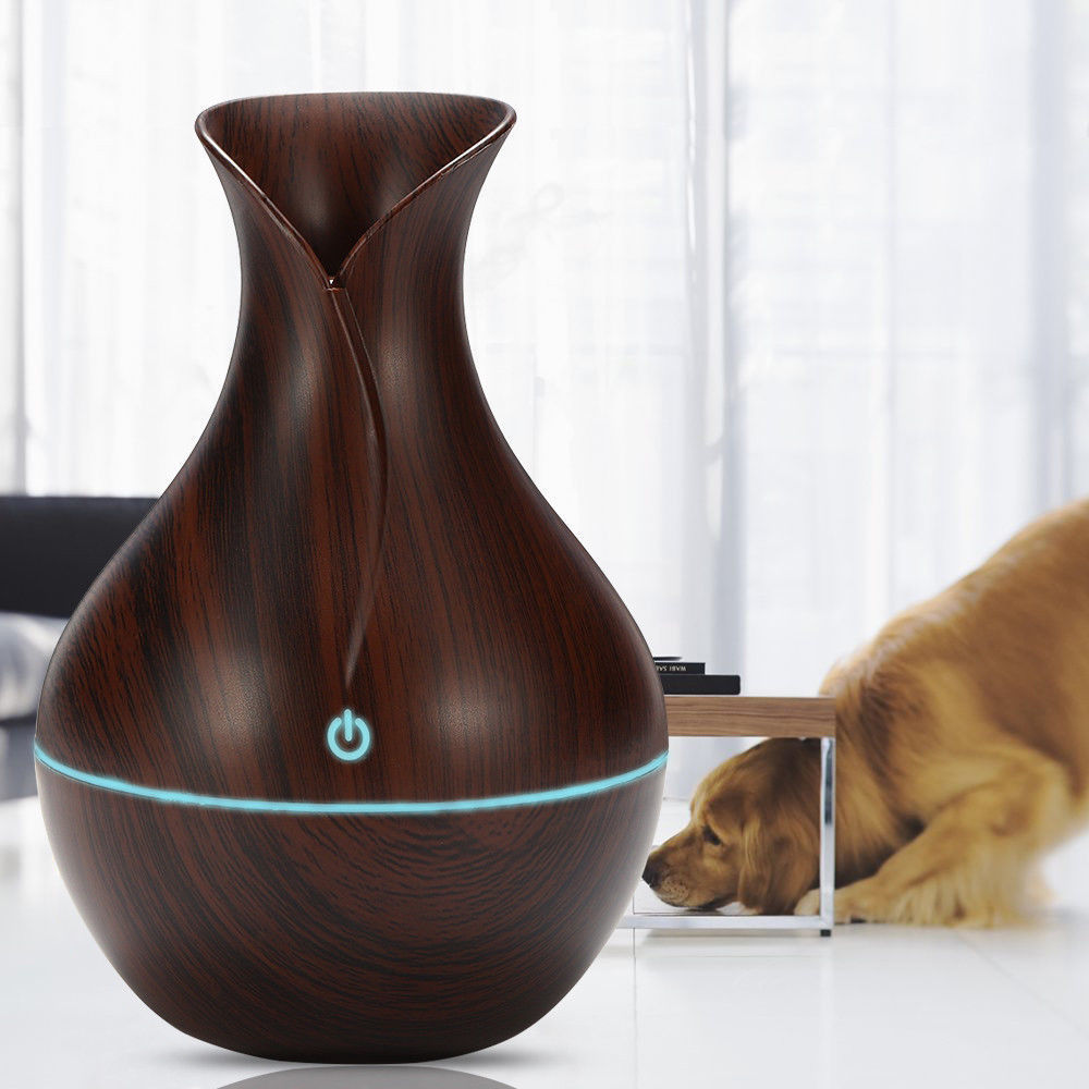 Vase Shape Wood Grain Humidifier gadgets
